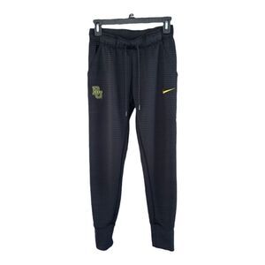 Nike Dri-Fit Baylor Tapered sweatpants Ribbed Quilted Black Size Small Team Issu